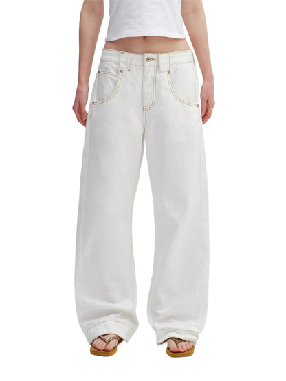 White Paris Button LEJ Jeans
