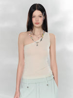 Asymmetrical Knit Tank Top