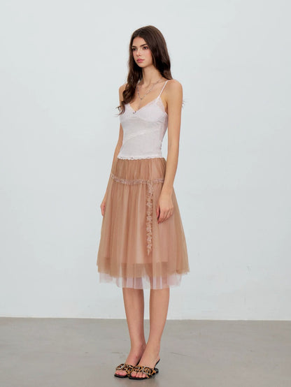 Lace Velvet Cami