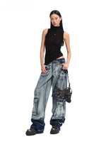 Volcano Cargo Wide-Leg Jeans
