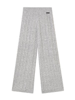 Wool Blend Cable Knit Hoodie and Pants Set