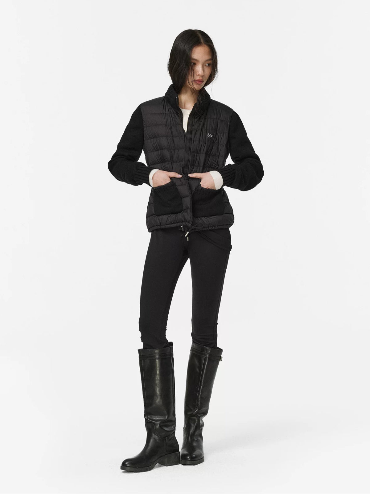 Stretch Brushed Slim Flare Pants