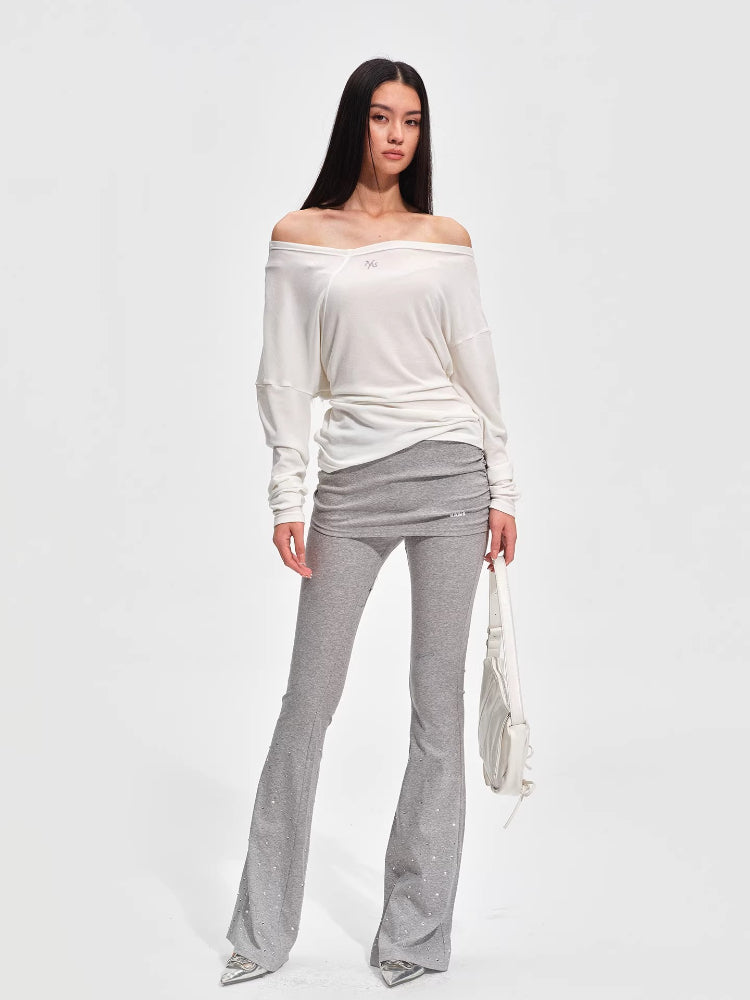 Glitter Layered Knit Pants