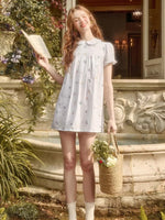 Linen Embroidered Three-Piece Set