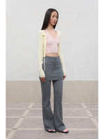 Spun Long-Sleeve Knit Cardigan