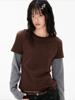 Faux Layered Stripe Tee