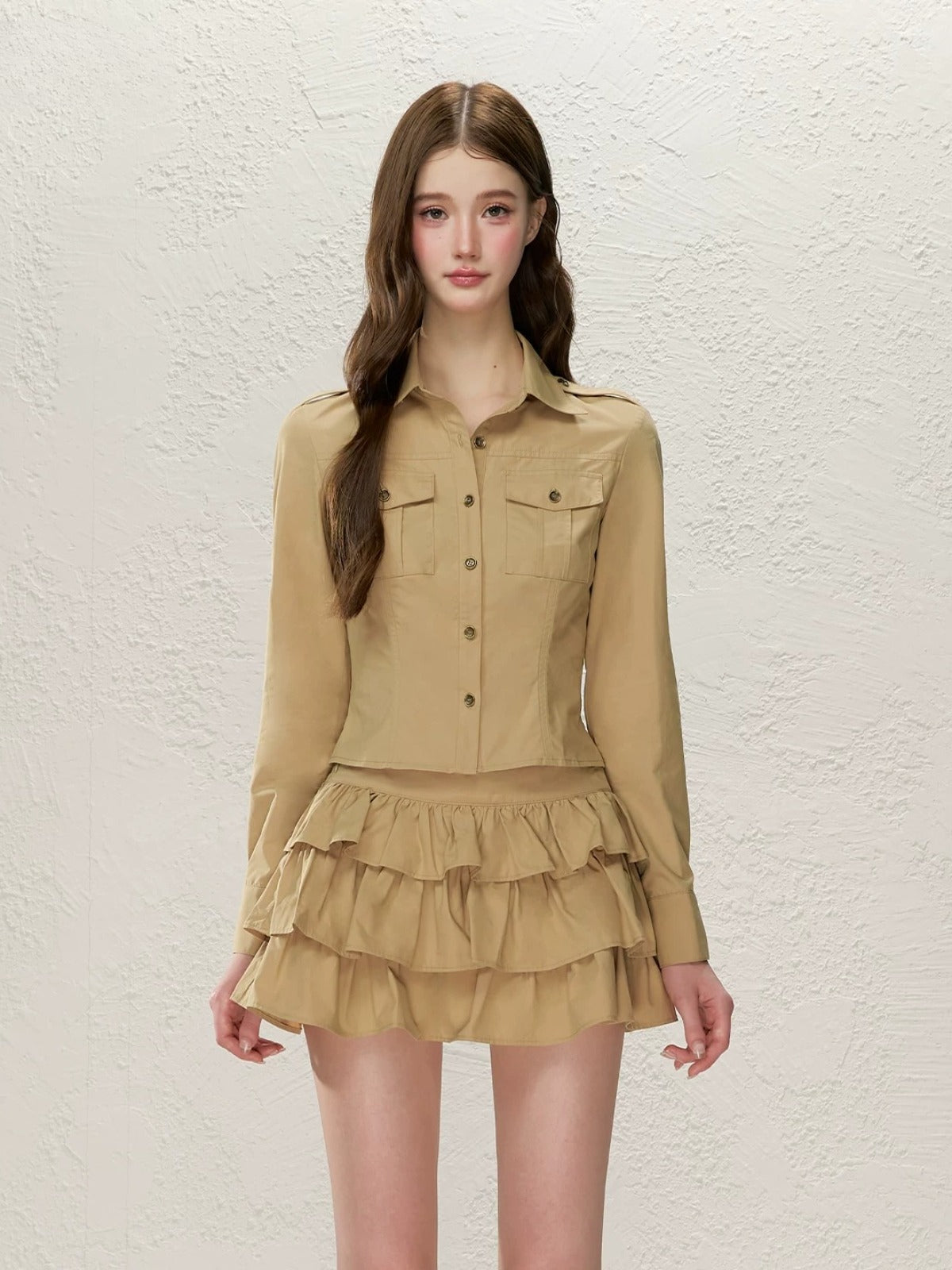 Utility Shirt Skirt Set