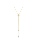 Iris Zircon Tassel Necklace