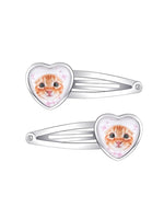 Cat &  Dog Heart Hair Clips