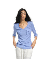 V Neck Knit Top