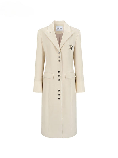 Long Woolen Blazer Coat