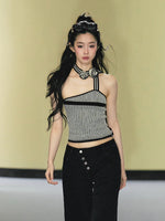 Rose Halter Knit Set