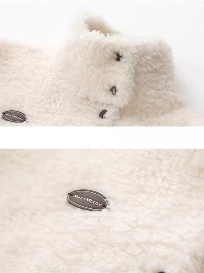 Shearling Stand Collar Jacket