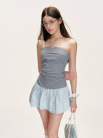 Plaid Bubble Skirt