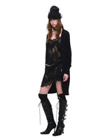 Burnout Sheer Long Cardigan