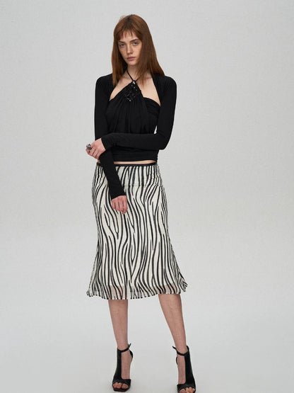 Lyocell Halter Two-Piece Top