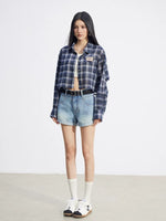 Star Stud Denim Shorts