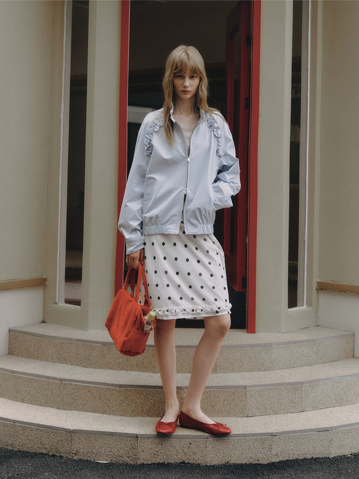 Ruffle Collar Jacket