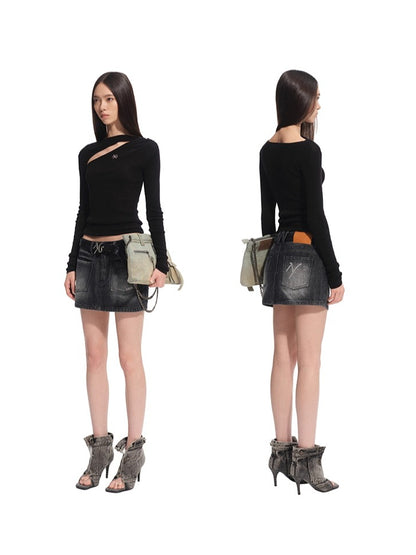 Crescent Knit Blouse
