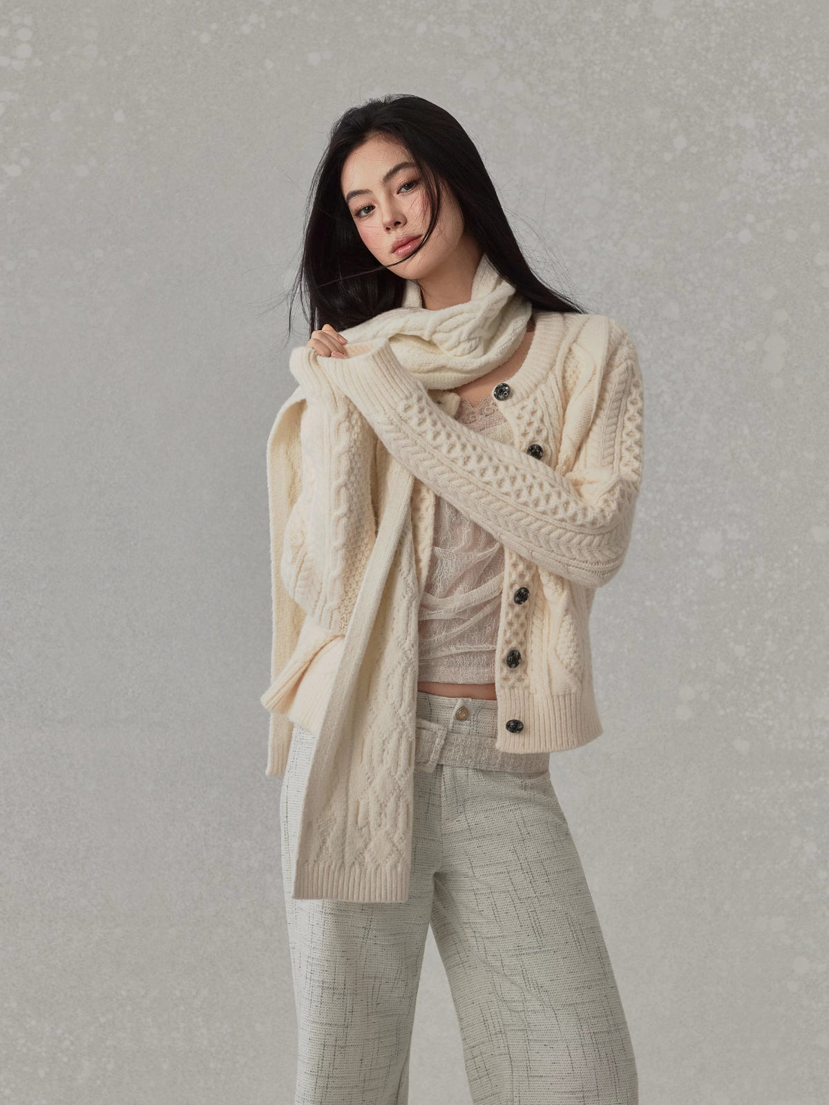 Cable Knit Scarf