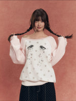 Diamond Tears Rhinestone Sweatshirt