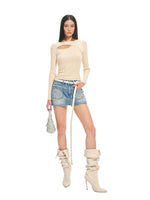 Olympia Cutout Knit Top