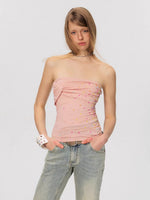 Crystal Twist Bandeau Top