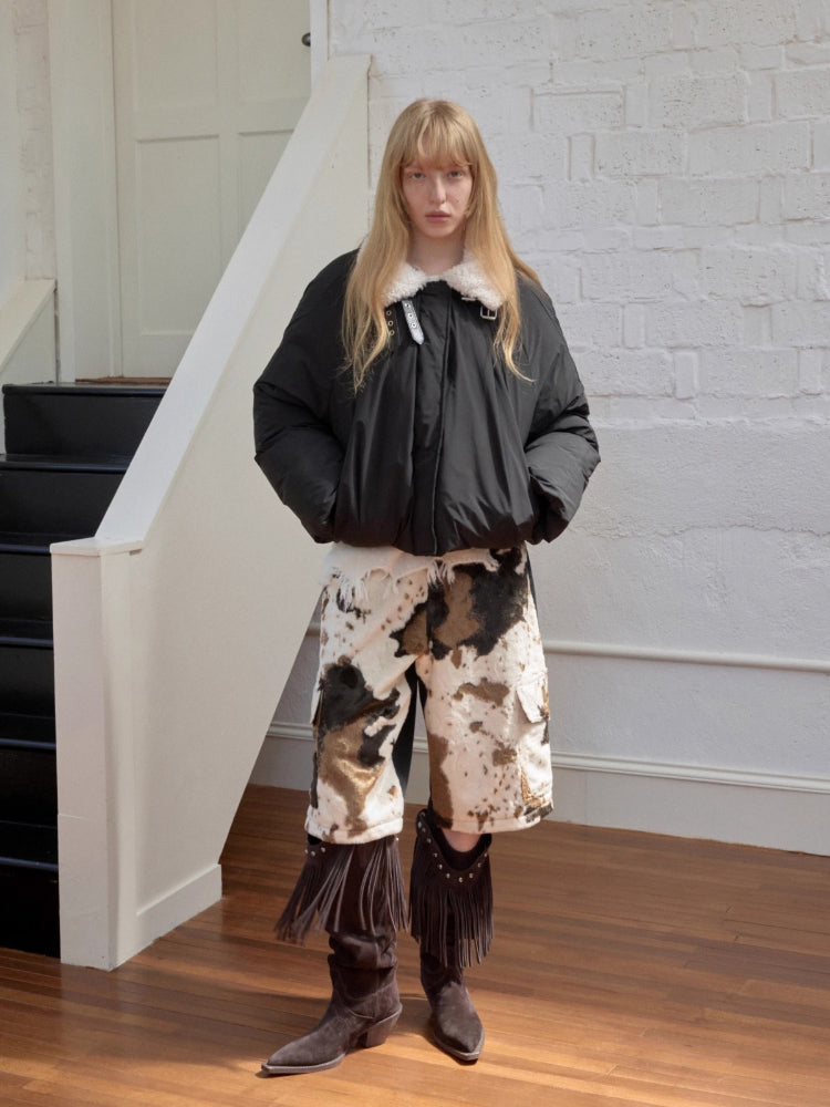 Belted Cocoon Down Jacket