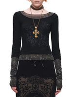 Tattoo Print Layered Tee