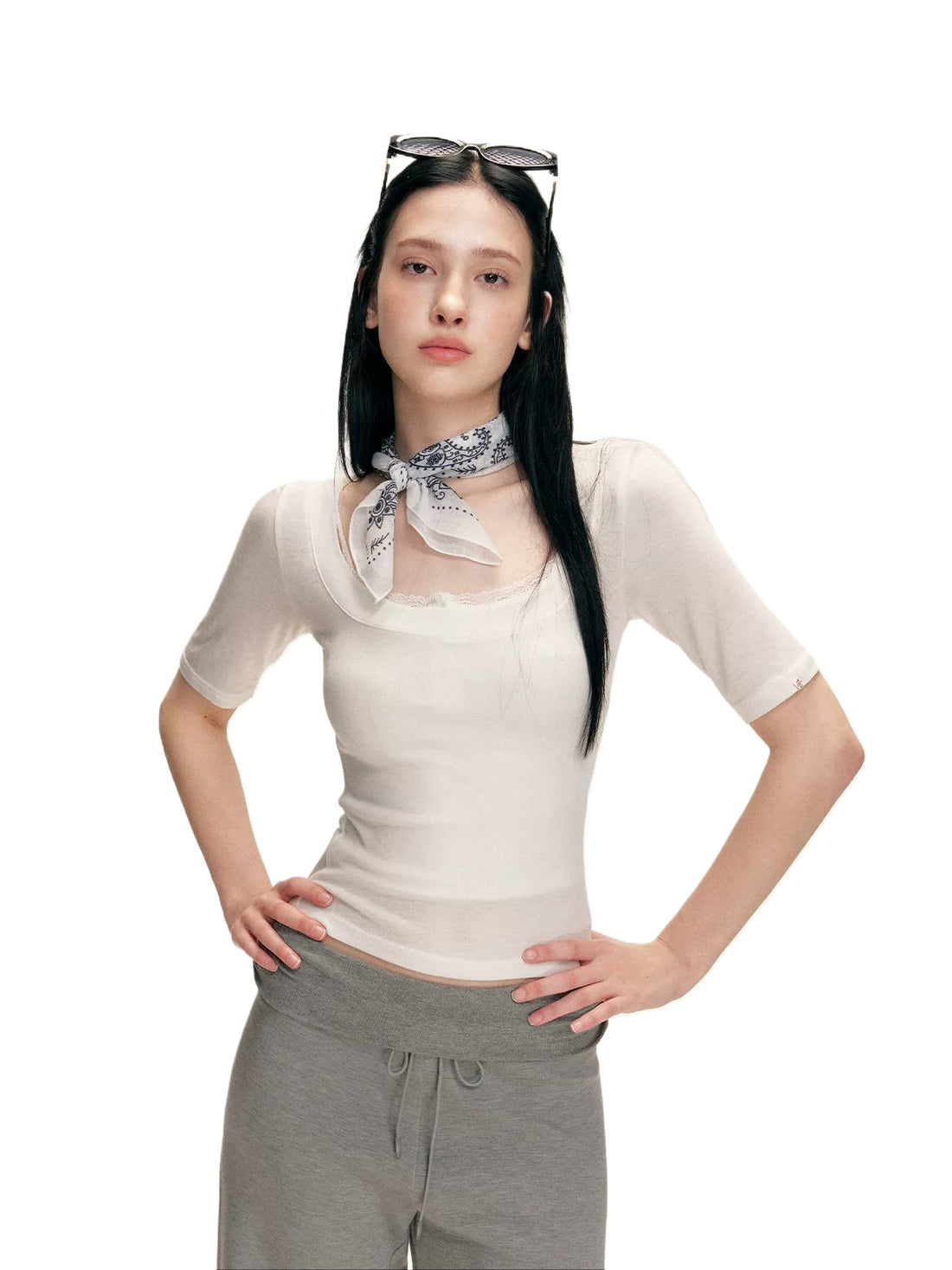 Square Neck Lyocell Tee