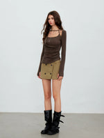 Ruched Halter Top