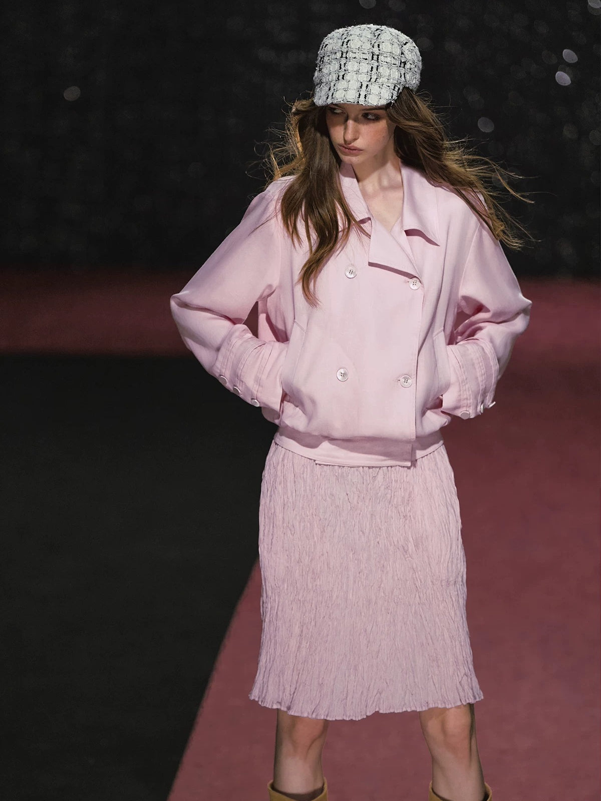 Napoleon Jacket &amp; Pleated Skirt Set