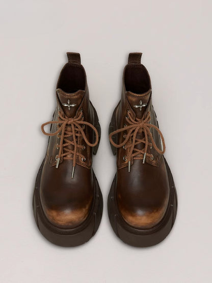 Future Mirage Leather Rider Boots Snow Mountain