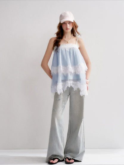 Lace Cami Skirt Set