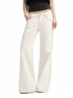 Contrast Flare Jeans