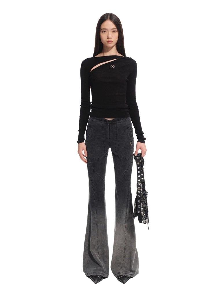 Crescent Knit Blouse