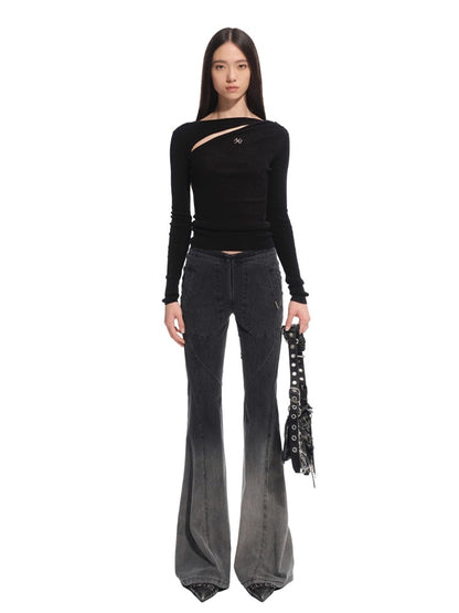 Crescent Knit Blouse
