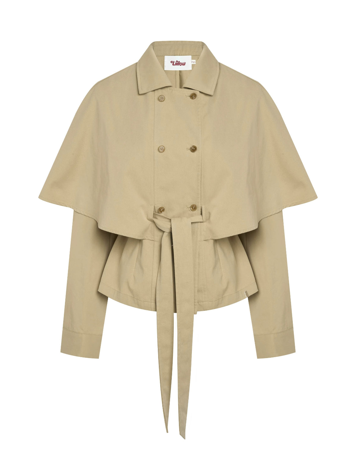 Tencel Cotton Napoleonic Cape Trench Coat