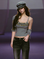 Knit Cardigan Camisole Set
