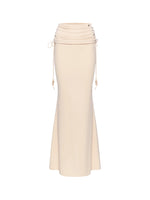 One-shoulder Fishbone Top & Skirt Set