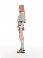 Korean Cape Layered T-Shirt