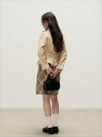 Khaki Peter Pan Trench