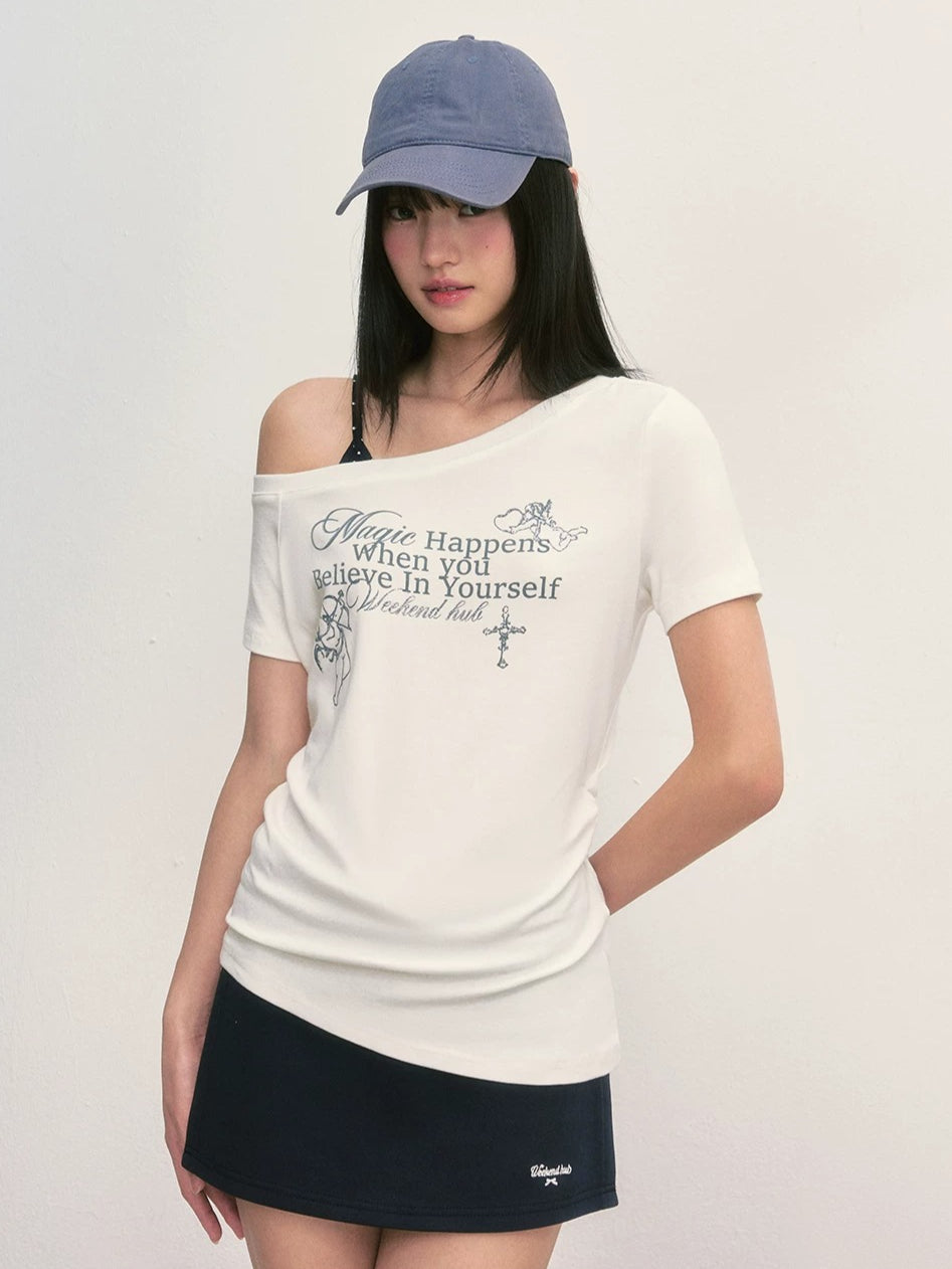 Cupid Print Layered Tee