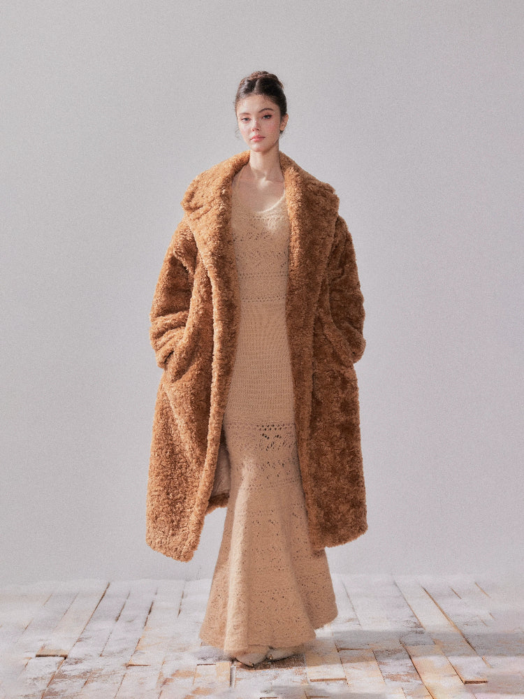 Teddy Bear Coat Eco-Friendly Oversized Lamb Wool Coat