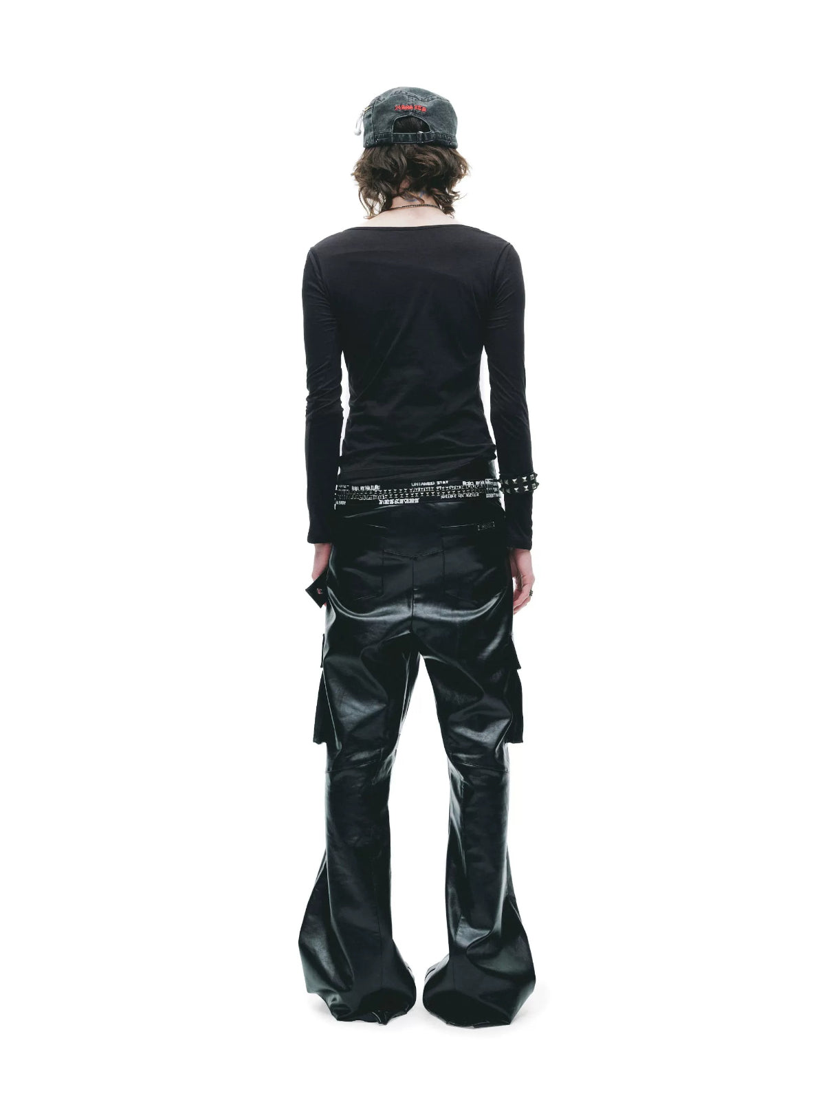 Layered Metal Tag Slim Fit T-Shirt