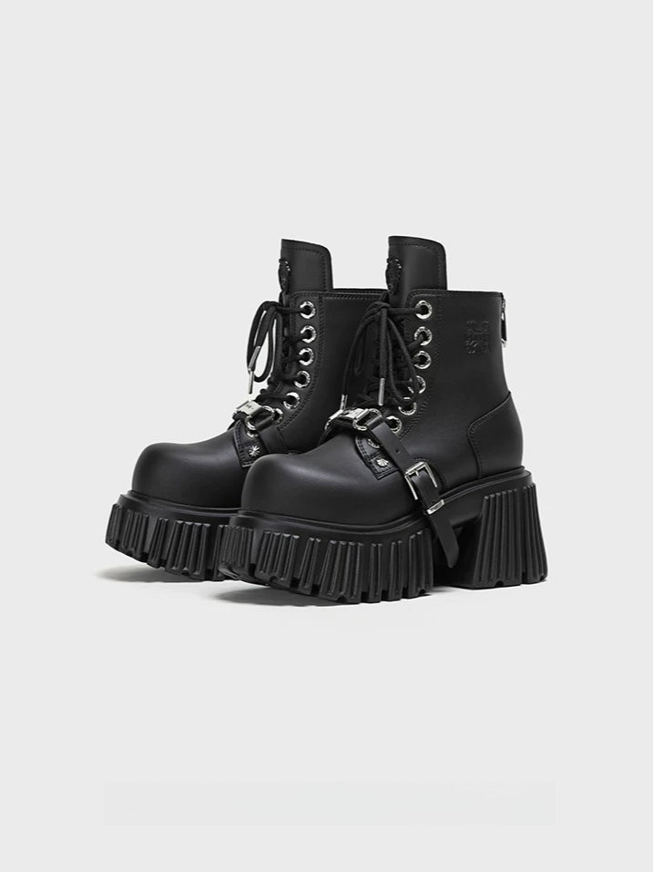 Gothic Platform Ankle Boots