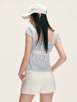 Low Rise Denim Shorts