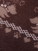 Fair Isle Collar Knit Cardigan