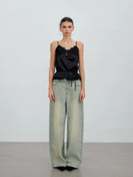 Lace Panel Satin Camisole