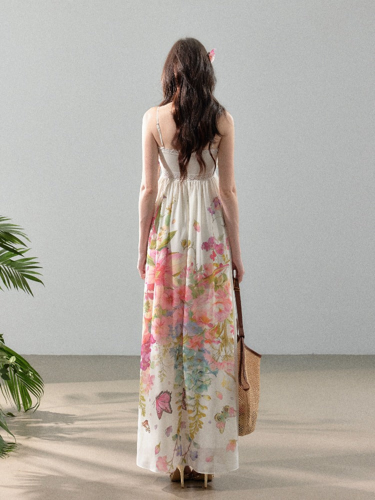 Floral Chiffon Slip Dress